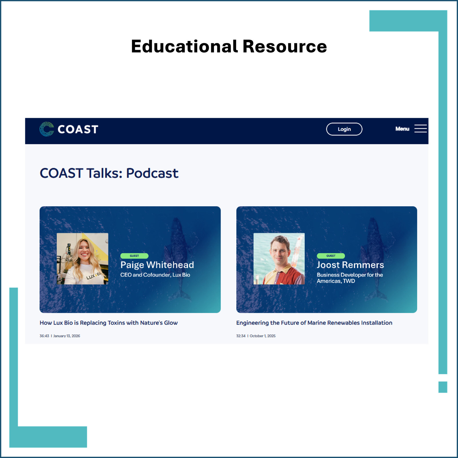 COAST Talks Podcast